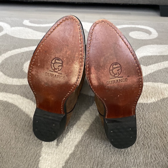 Women’s brown distressed Durango western boots - Picture 4 of 4